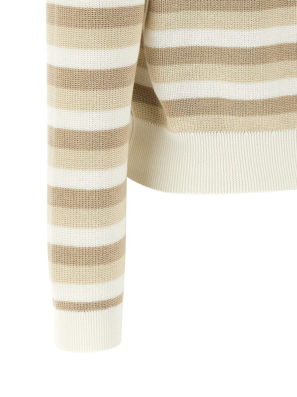 Brunello Cucinelli Beige Cotton Cardigan