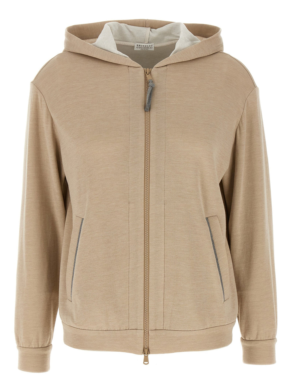 Brunello Cucinelli Beige Cotton Cardigan