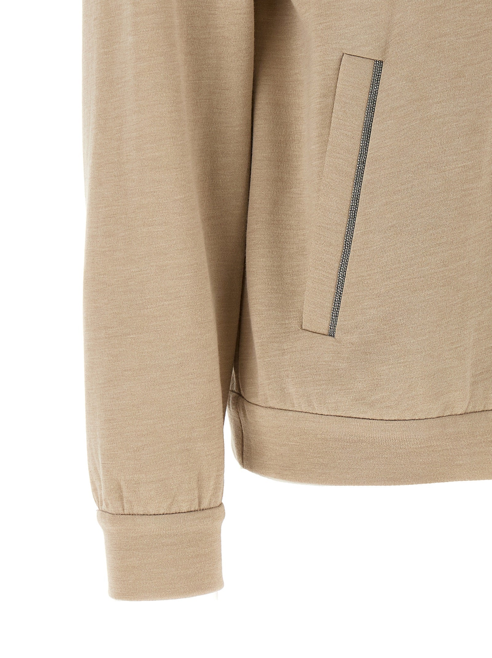 Brunello Cucinelli Beige Cotton Cardigan