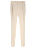 Brunello Cucinelli White Cotton Casual Pants