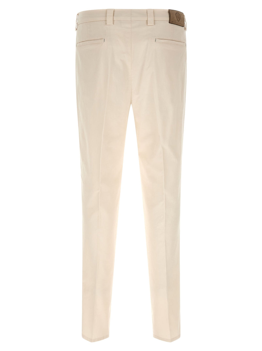 Brunello Cucinelli White Cotton Casual Pants