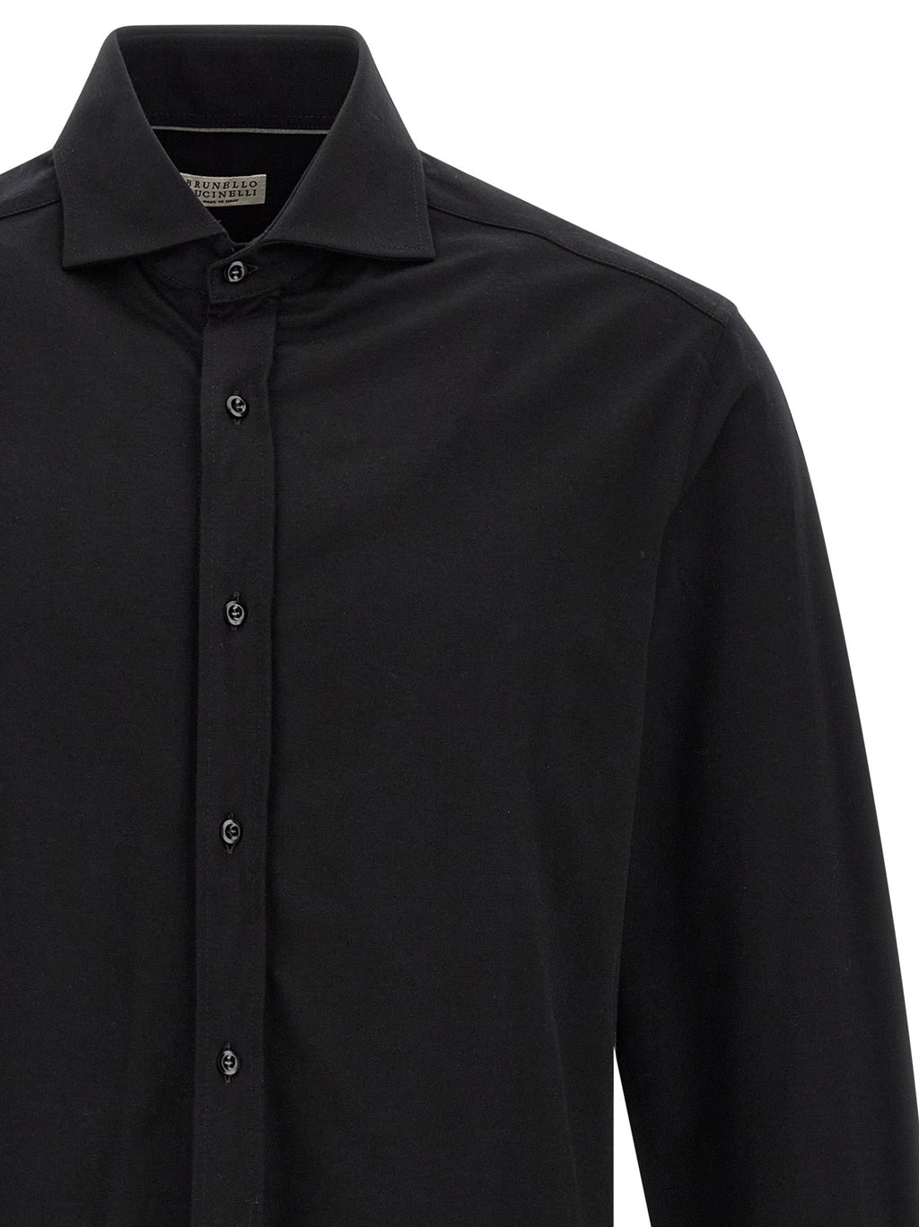 Brunello Cucinelli Black Cotton Blouse