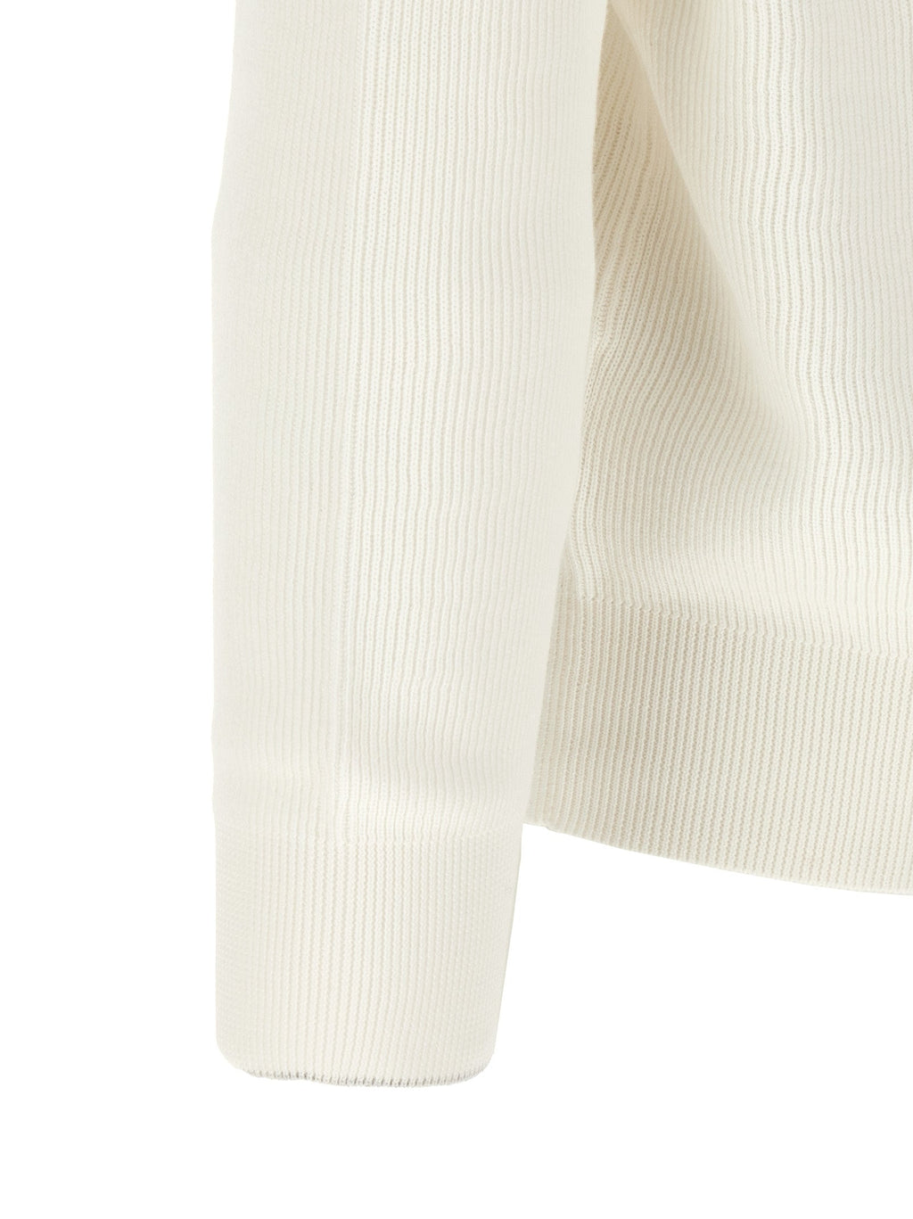 Brunello Cucinelli White Cotton Cardigan