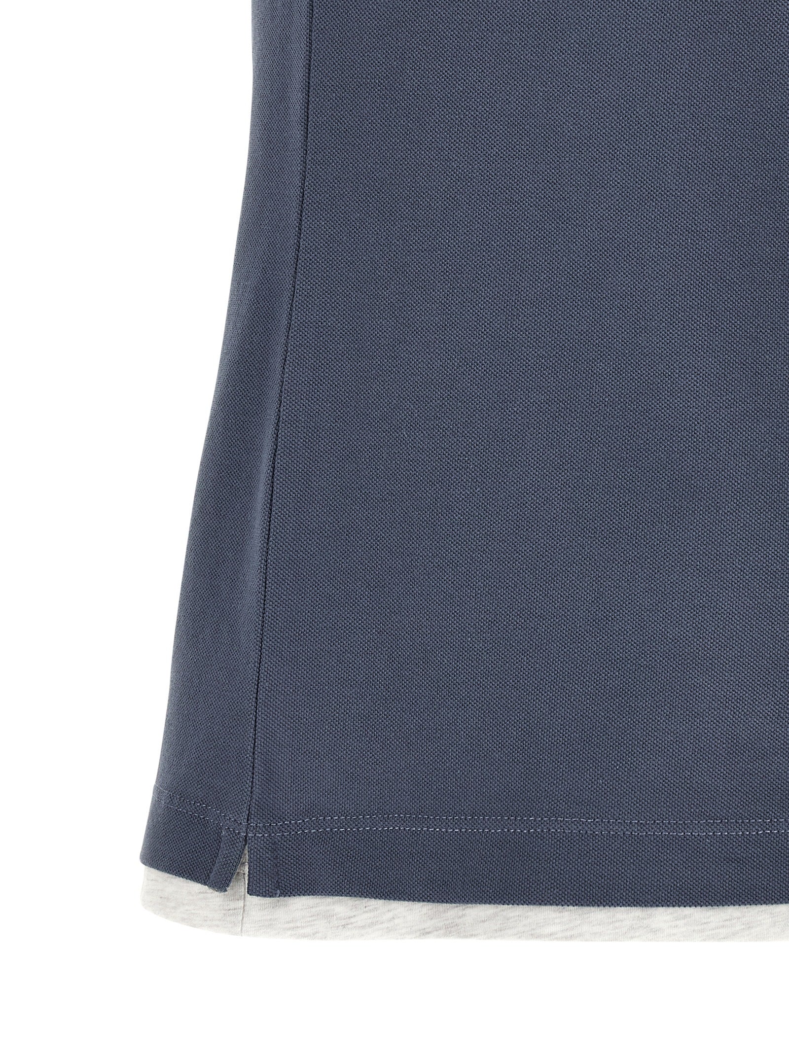 Brunello Cucinelli Blue Cotton Polo Shirt