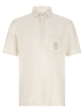 Brunello Cucinelli White Virgin Wool Polo Shirt