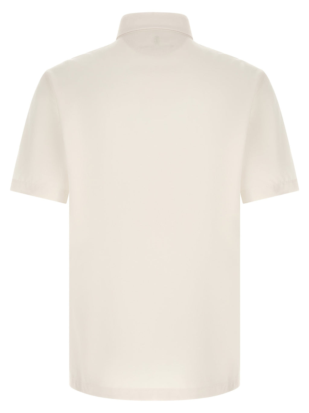 Brunello Cucinelli White Virgin Wool Polo Shirt