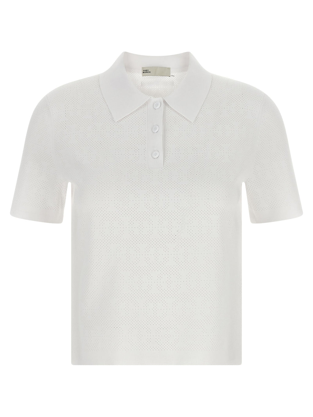 Tory Burch White Viscose Polo Shirt