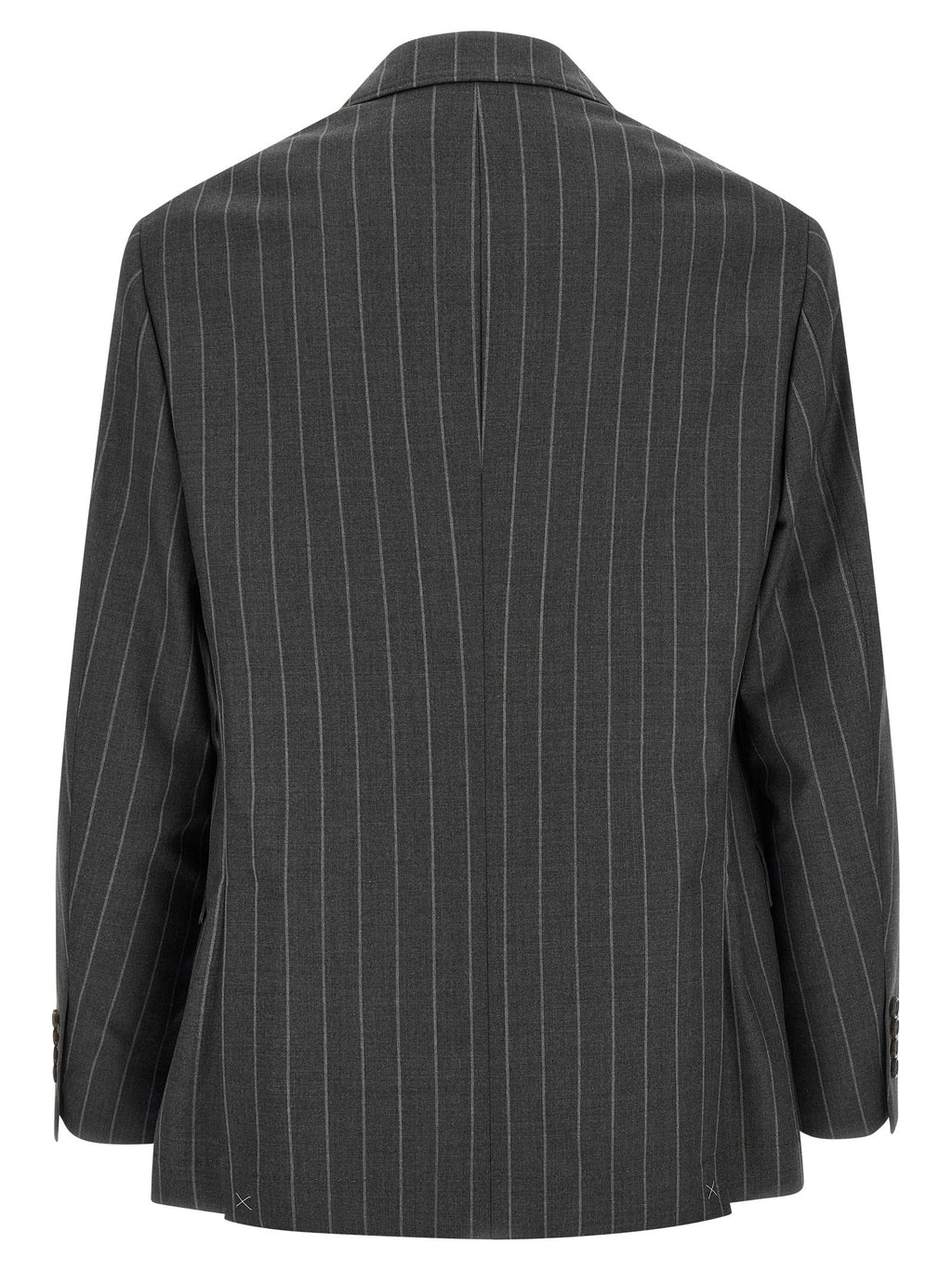 Brunello Cucinelli Gray Virgin Wool Blazer