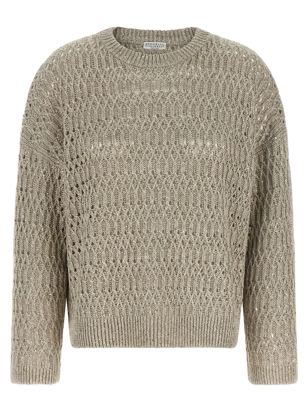Brunello Cucinelli Beige Linen Cardigan Brunello Cucinelli