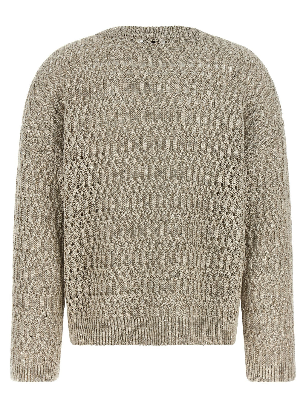 Brunello Cucinelli Beige Linen Cardigan Brunello Cucinelli