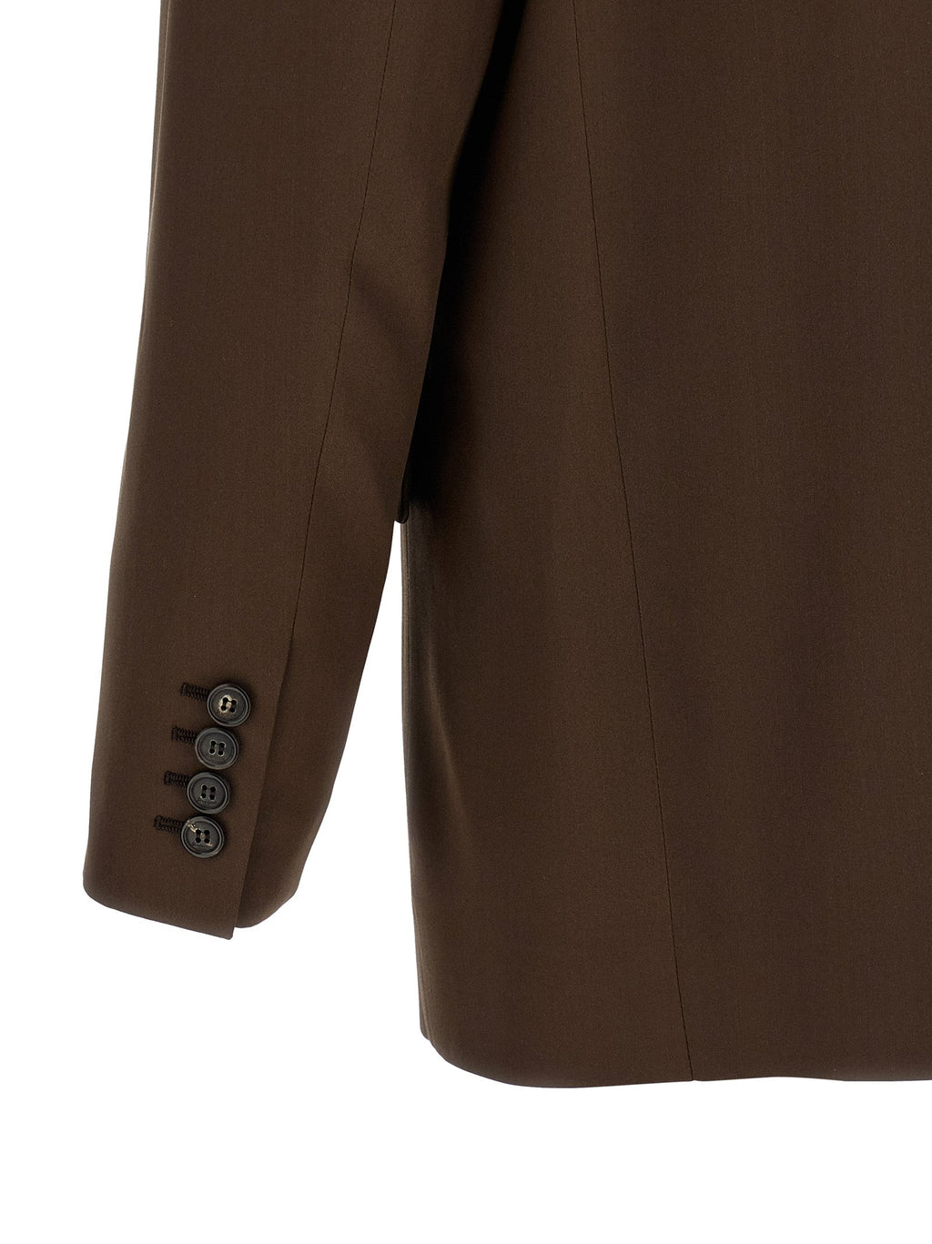 Saint Laurent Brown Silk Blazer