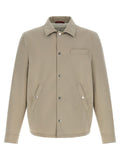 Brunello Cucinelli Gray Polyester Full-Length Jacket