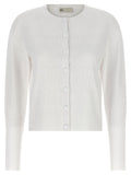 Tory Burch White Viscose Cardigan