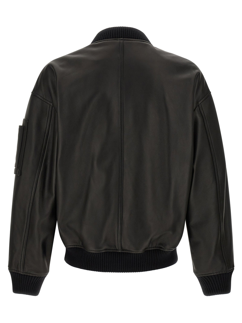Dsquared² Black Leather Leather Jacket