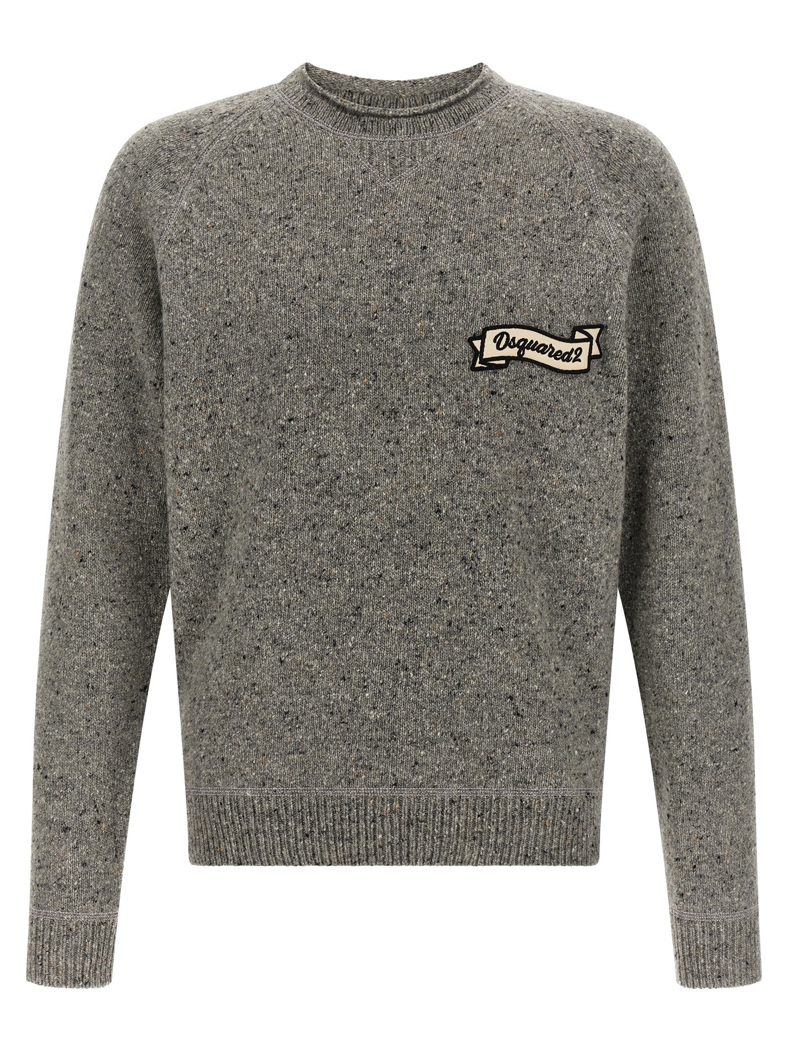 Dsquared² Gray Wool Cardigan