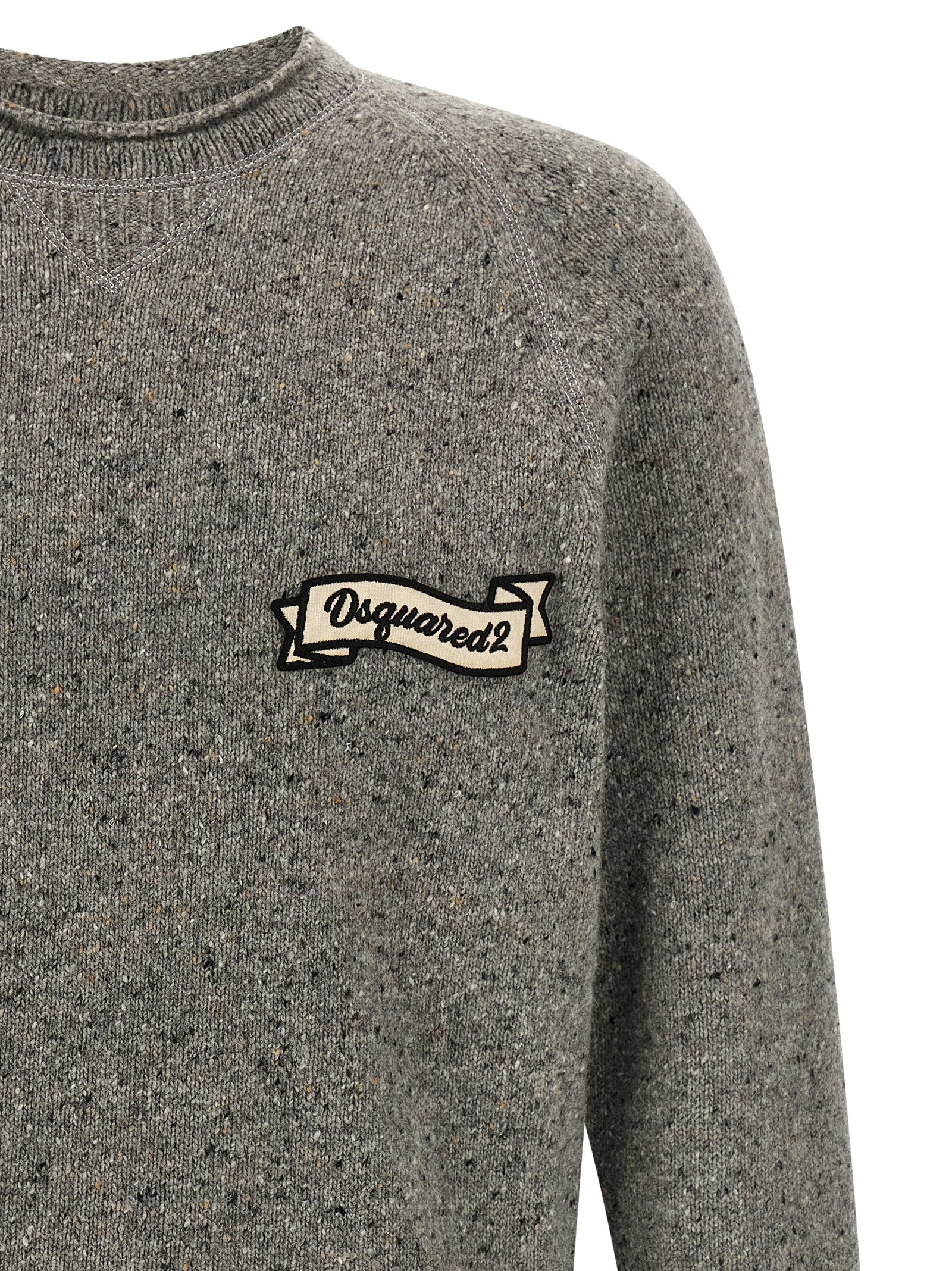 Dsquared² Gray Wool Cardigan