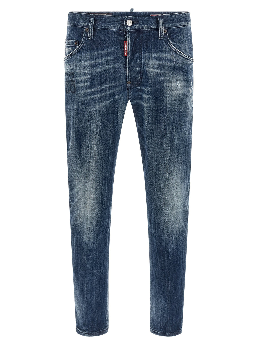 Dsquared² Blue Cotton Relaxed Fit Jeans Dsquared²