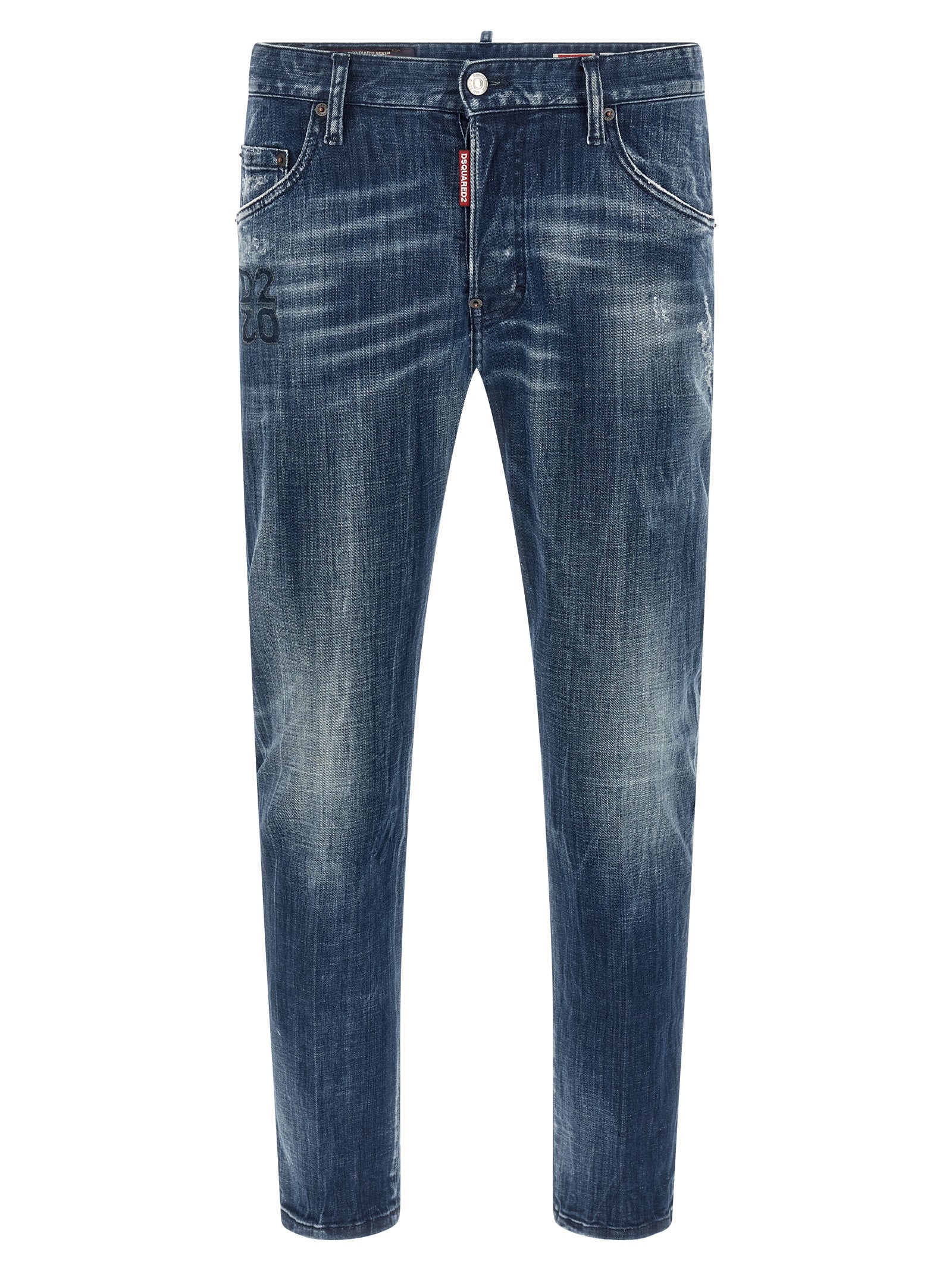 Dsquared² Blue Cotton Relaxed Fit Jeans Dsquared²