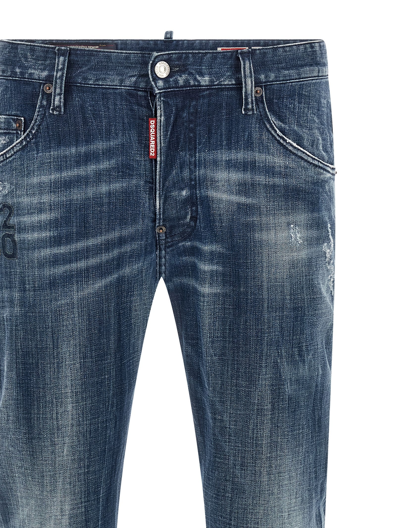 Dsquared² Blue Cotton Relaxed Fit Jeans Dsquared²