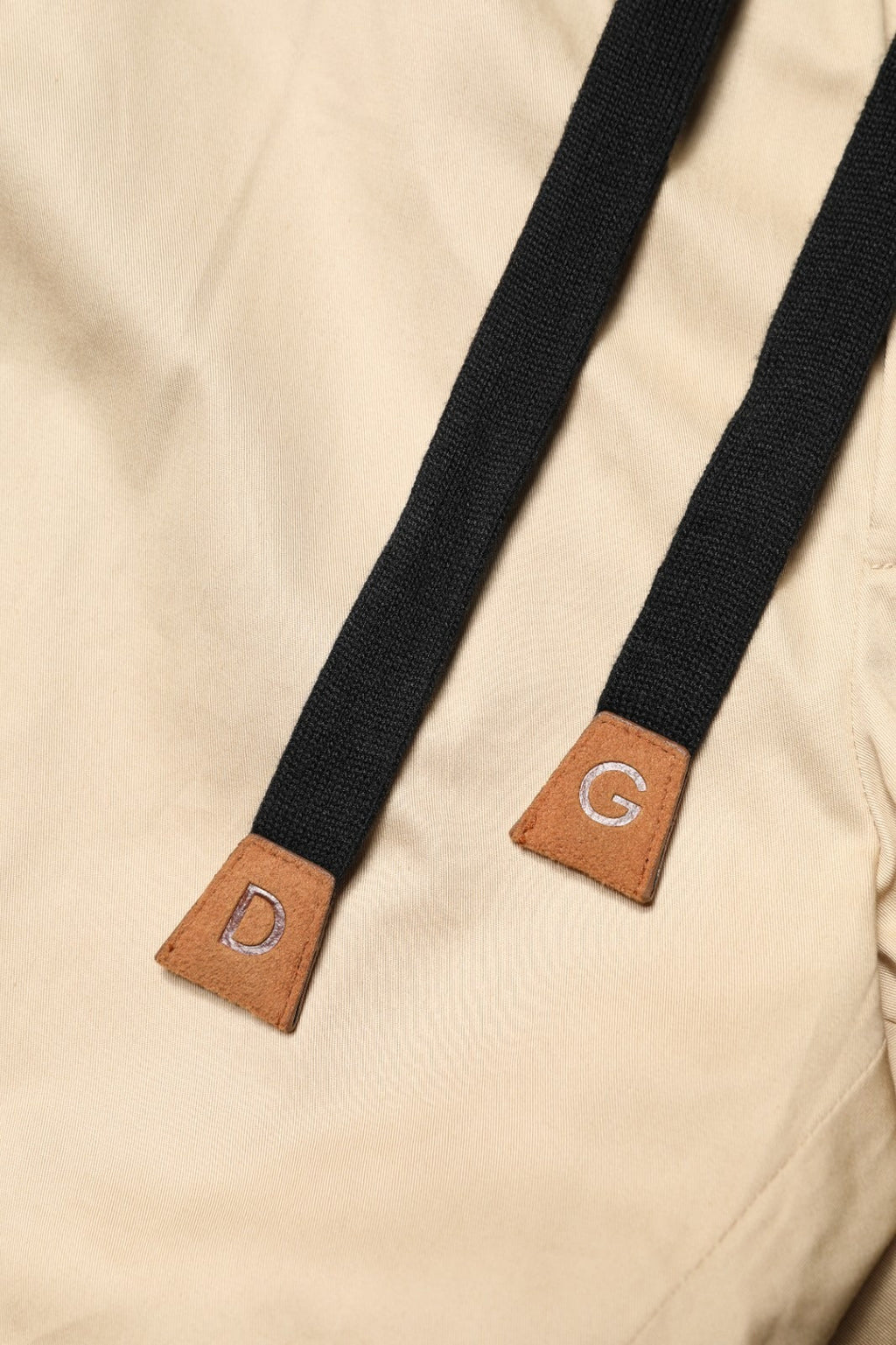 Dolce & Gabbana Beige Cotton Skinny Men Jogger Trouser Pants