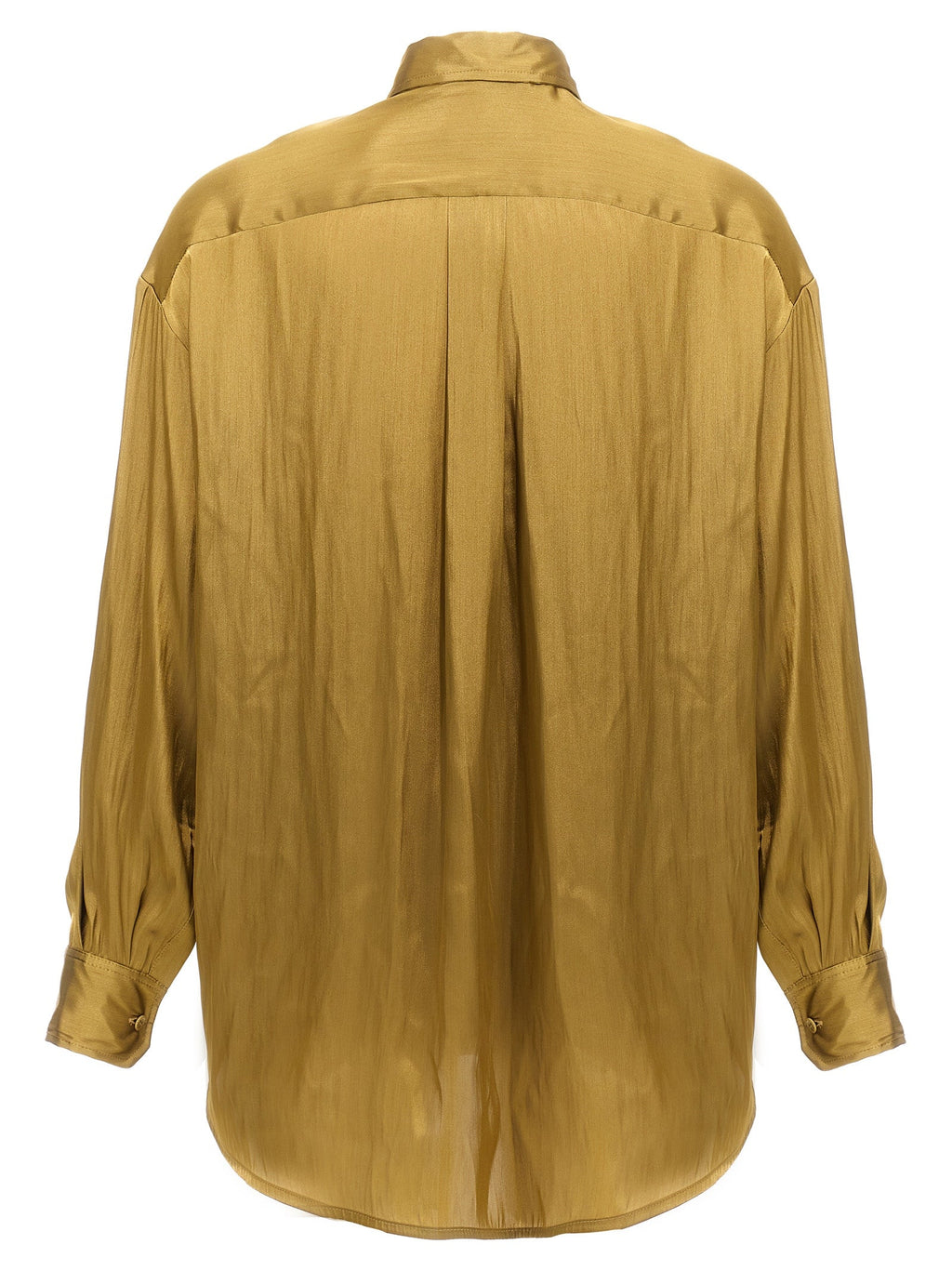 NUDE Gold Polyester Blouse