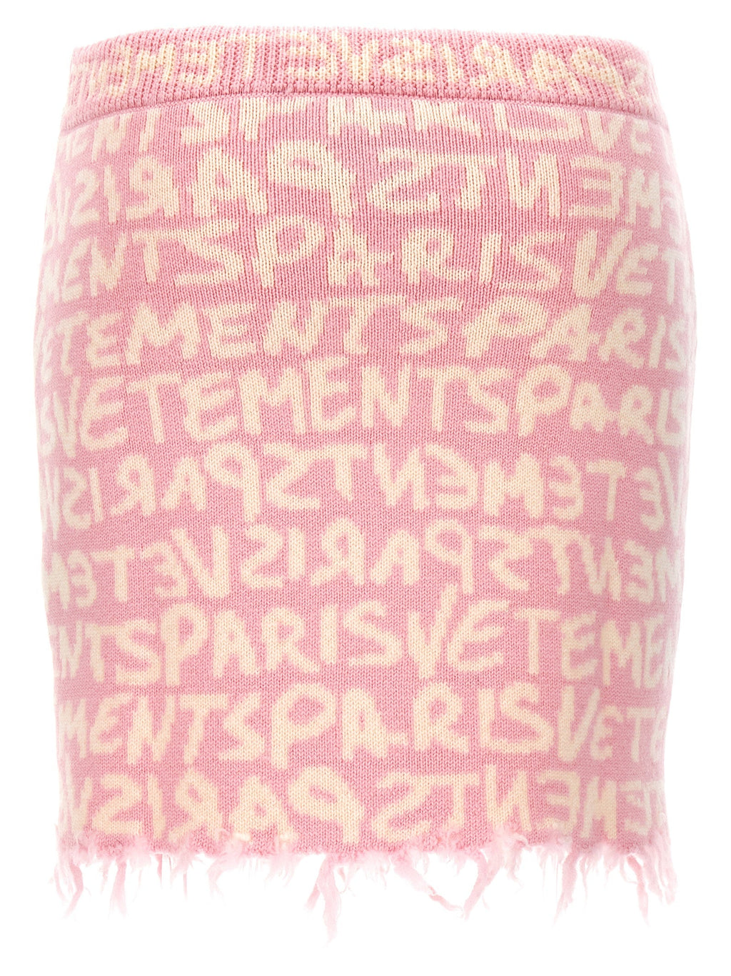 Vetements Multicolor Merino Wool Long Skirt