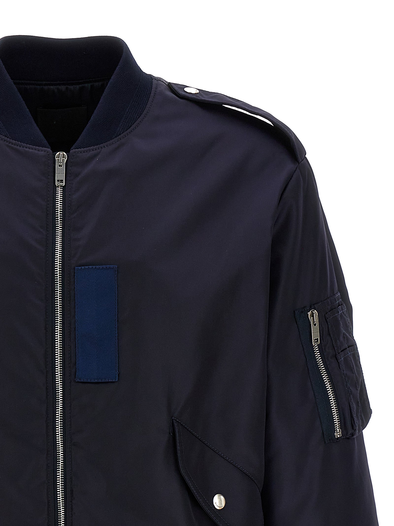 Givenchy Blue Polyamide Bomber
