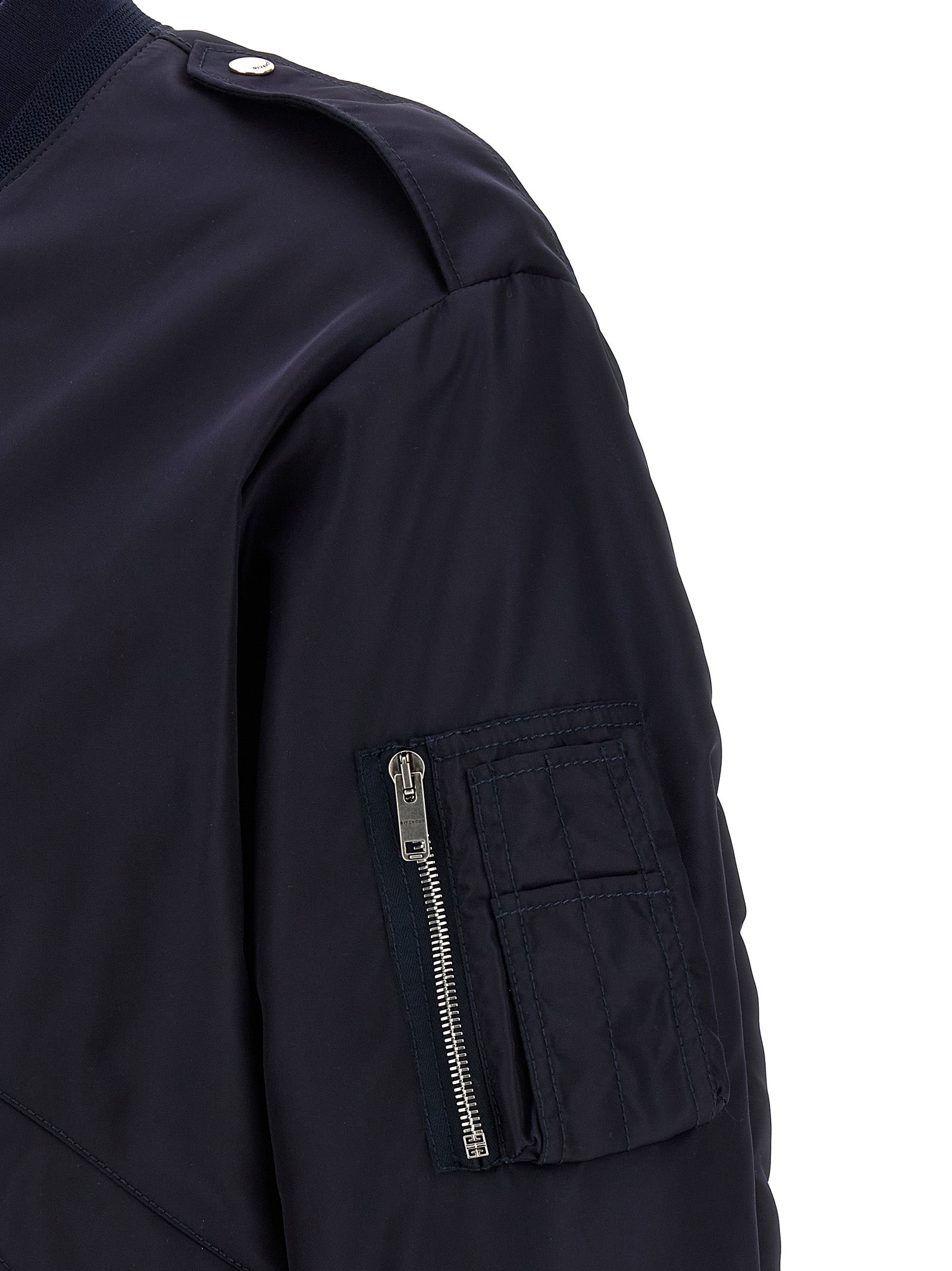 Givenchy Blue Polyamide Bomber