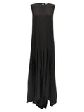 DI.LA3 PARI' Black Silk Long Dress