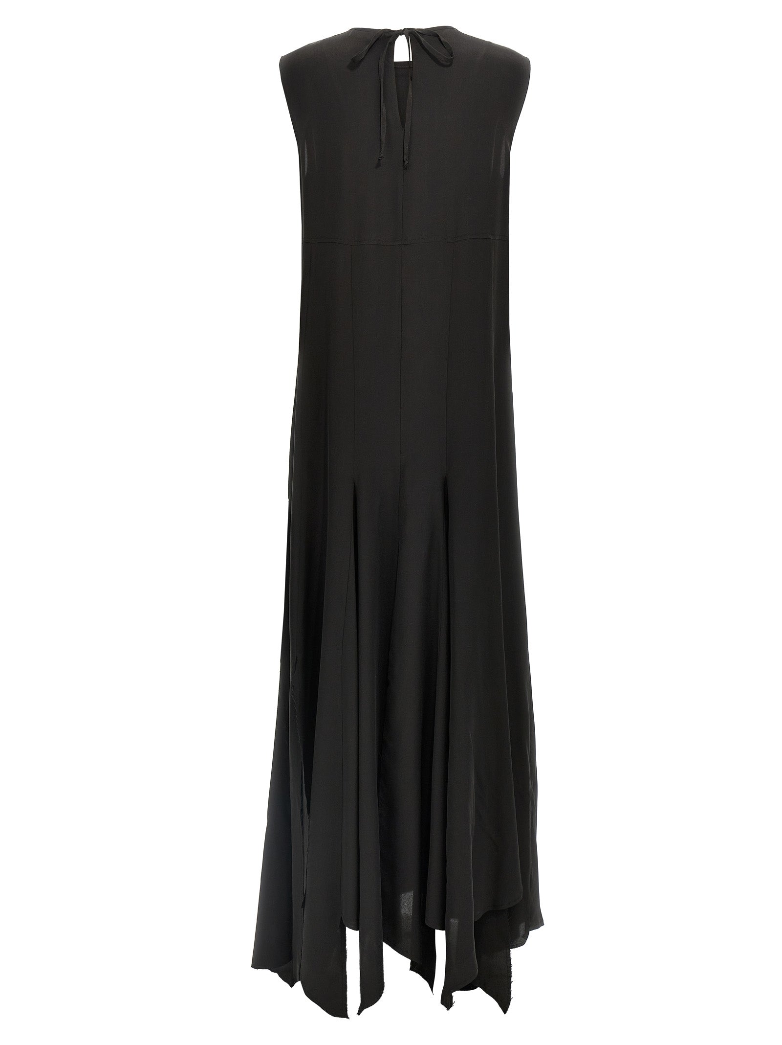 DI.LA3 PARI' Black Silk Long Dress