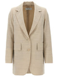 Max Mara Beige Virgin Wool Blazer
