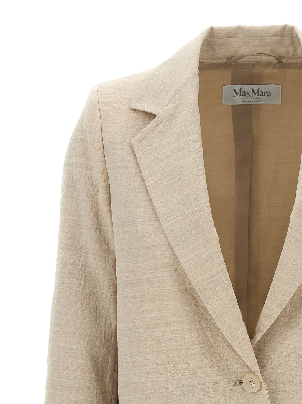 Max Mara Beige Virgin Wool Blazer