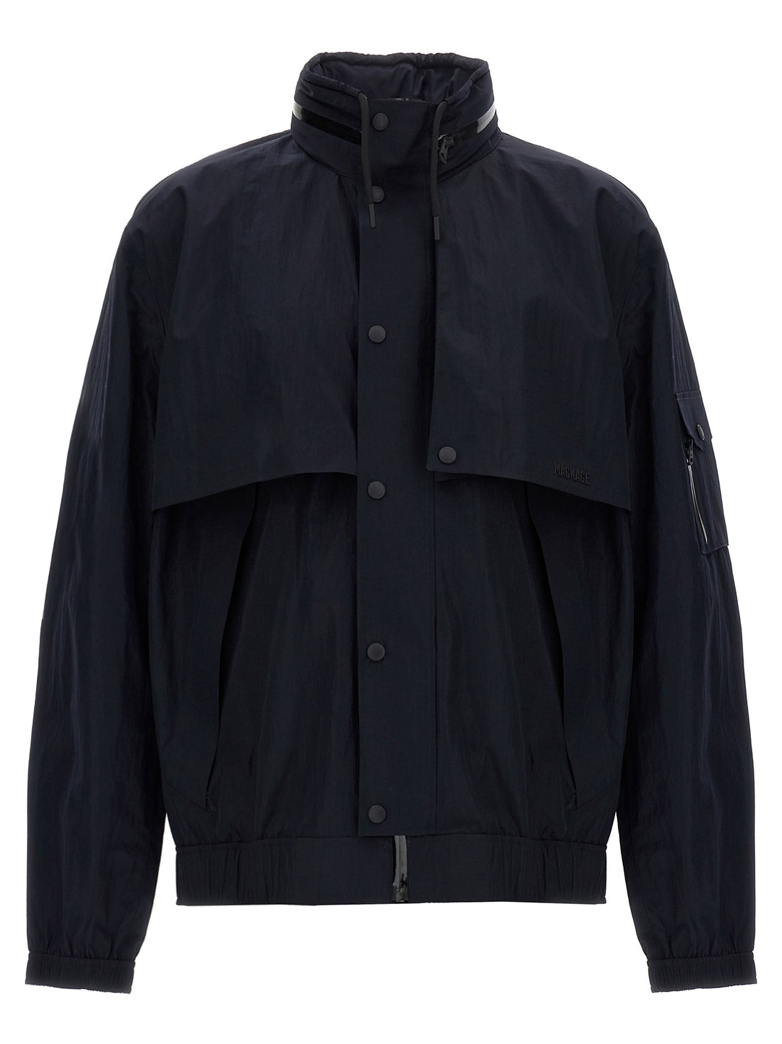 Mackage Blue Polyamide Shell Jacket