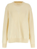 Jil Sander White Wool Cardigan