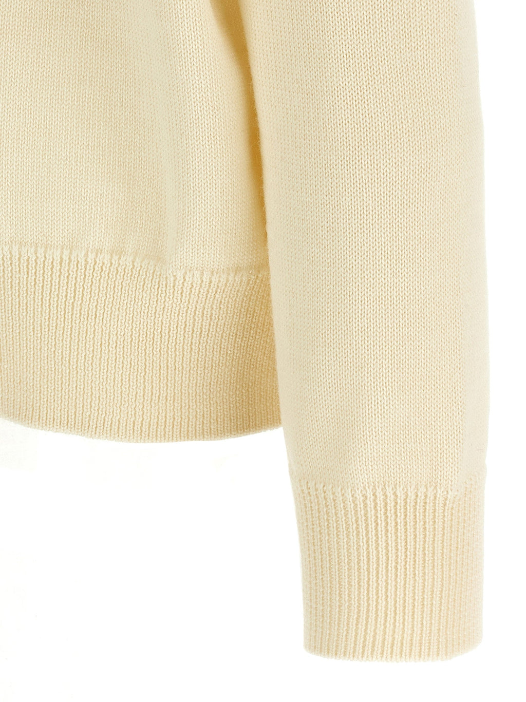 Jil Sander White Wool Cardigan