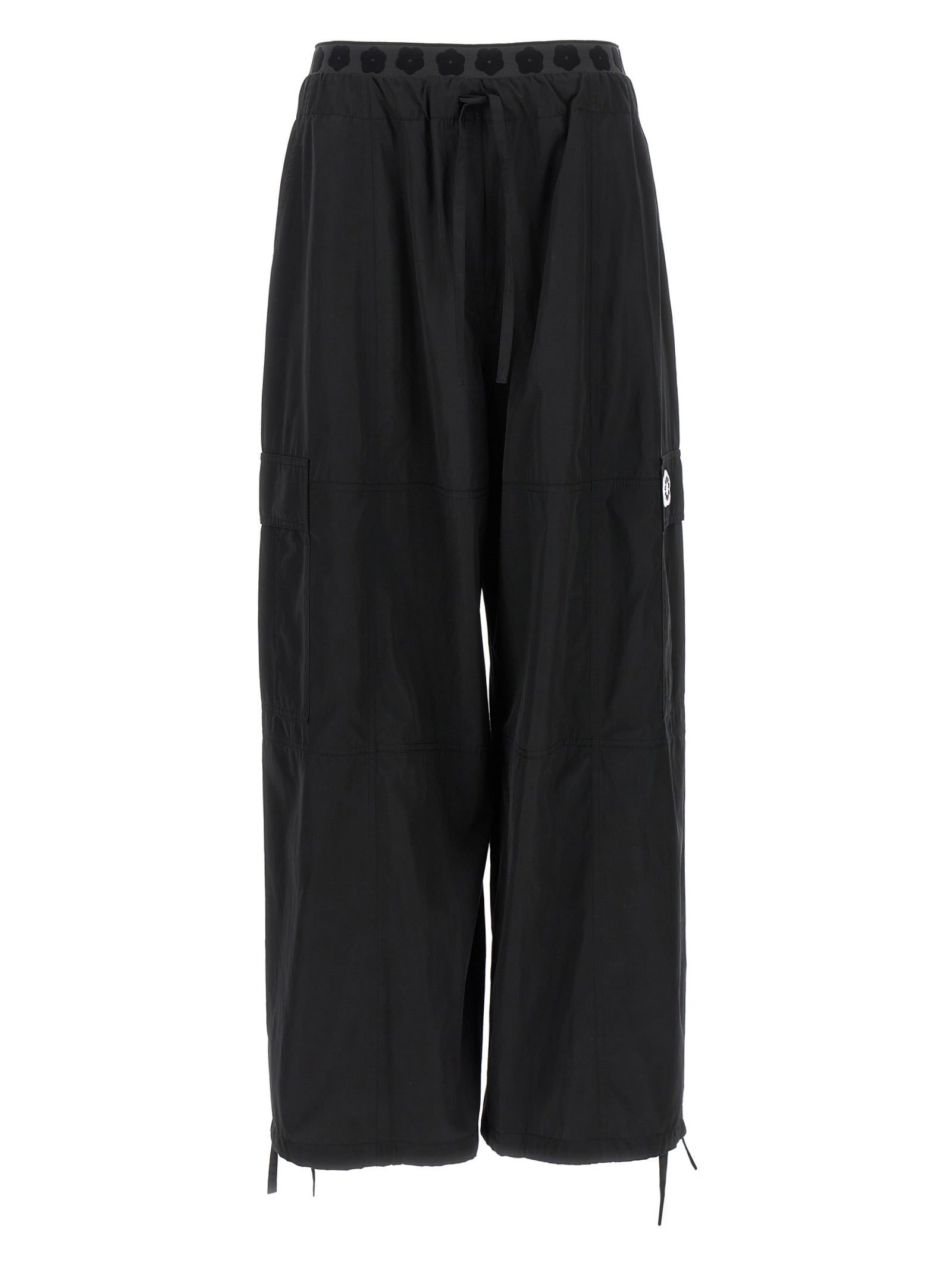 Kenzo Black Polyester Cargo Pants