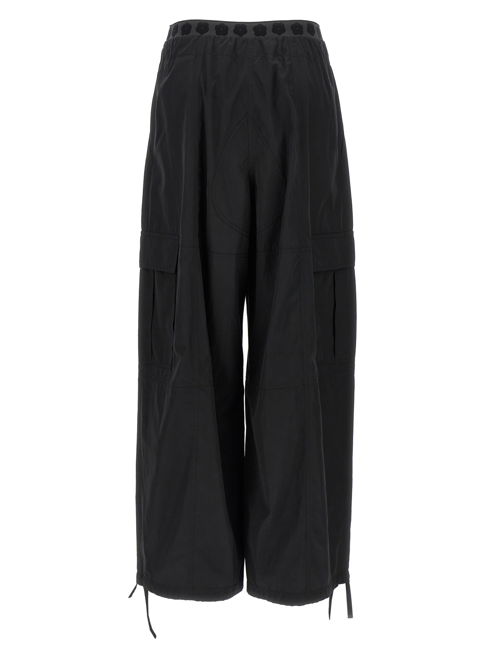 Kenzo Black Polyester Cargo Pants
