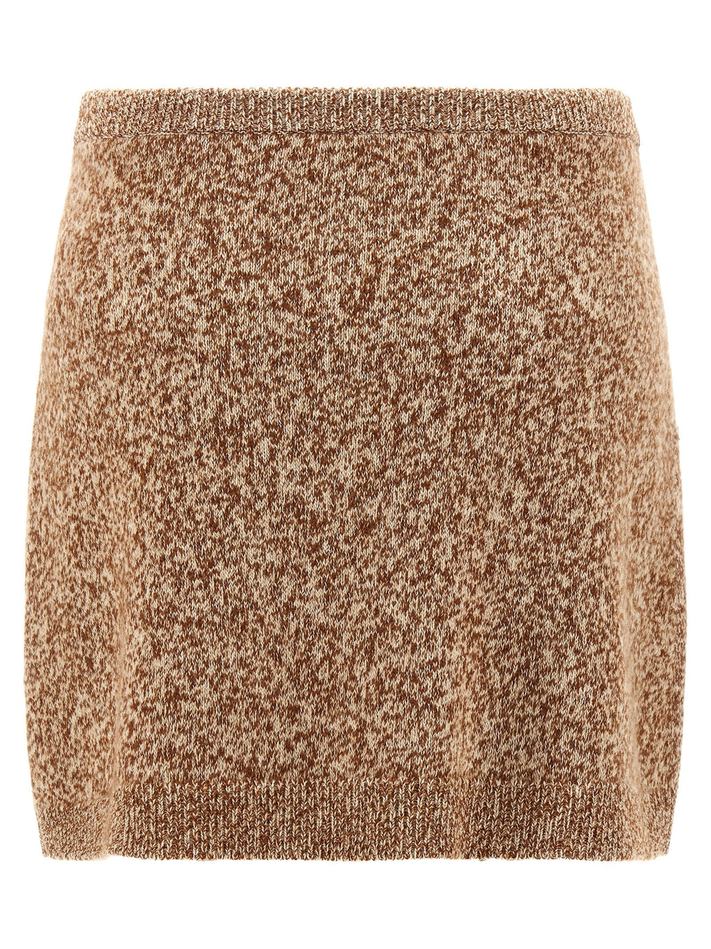 Versace Multicolor Virgin Wool Long Skirt