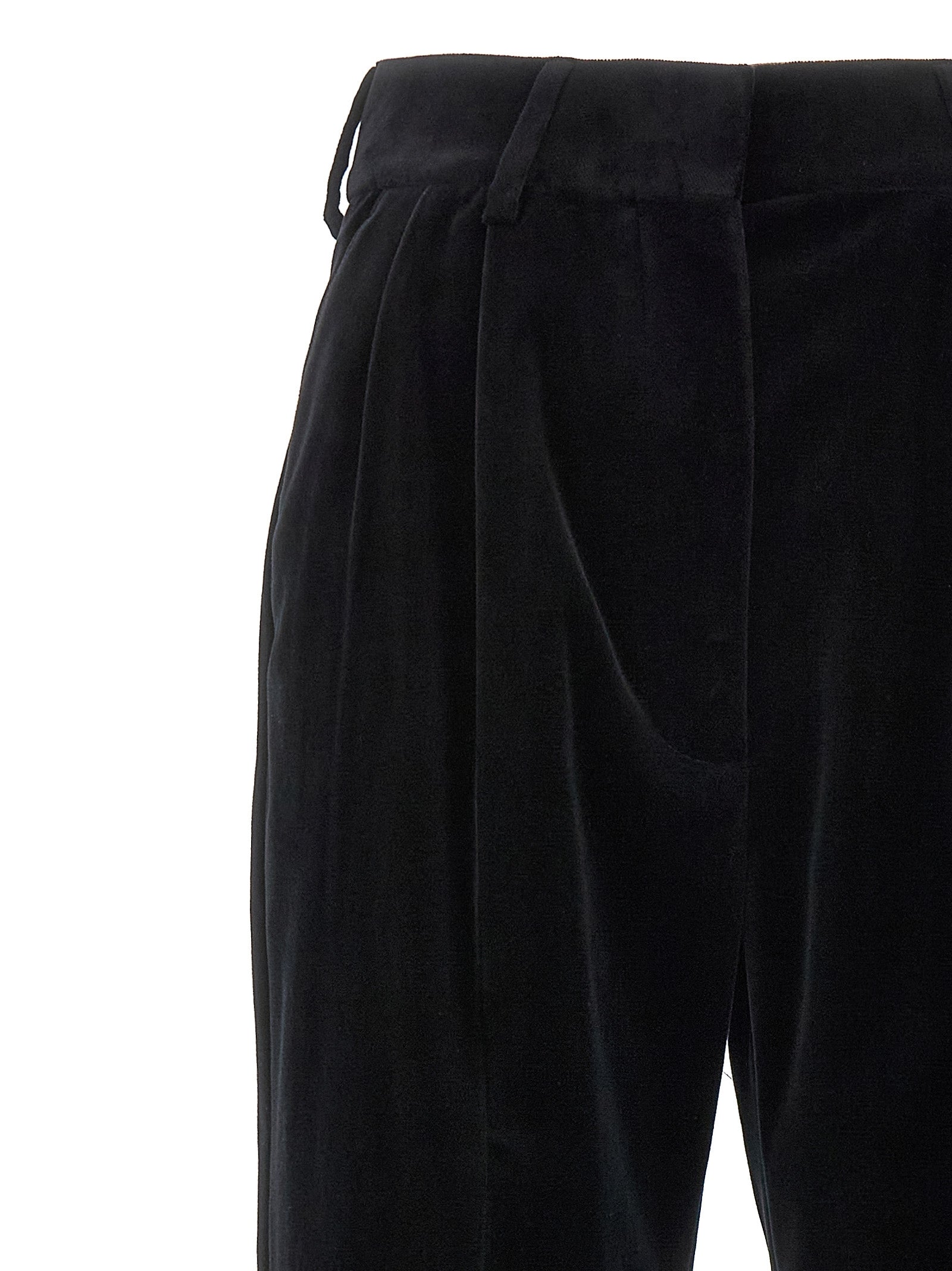 Blazé Milano Black Cotton Dress Pants