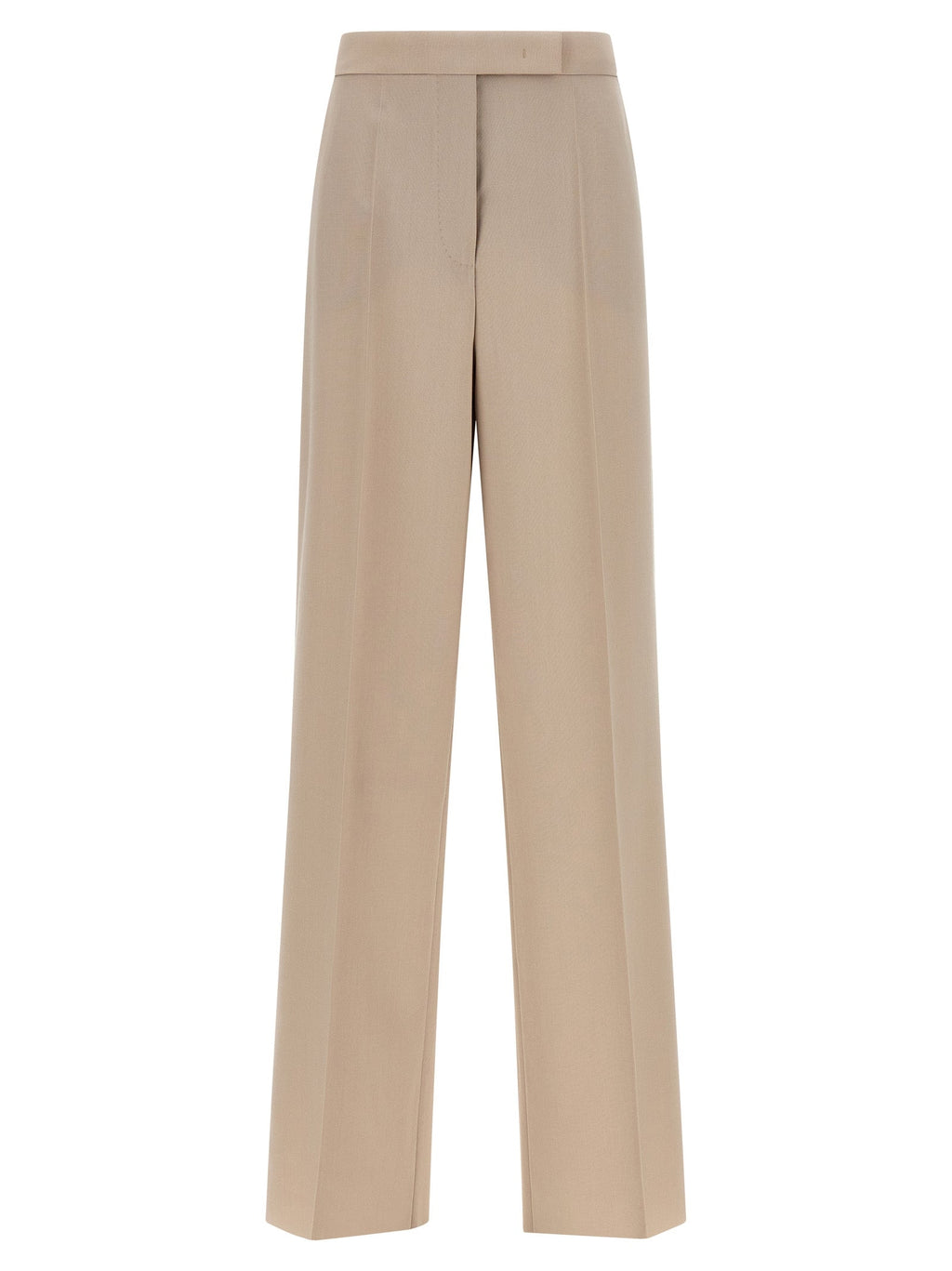 Max Mara Beige Virgin Wool Dress Pants