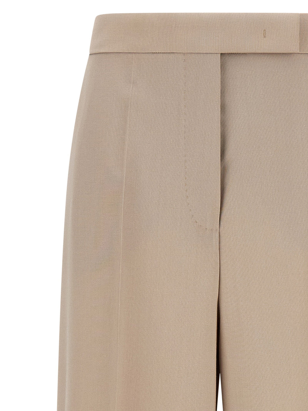 Max Mara Beige Virgin Wool Dress Pants
