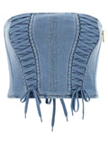 Elisabetta Franchi Blue Cotton Blouse