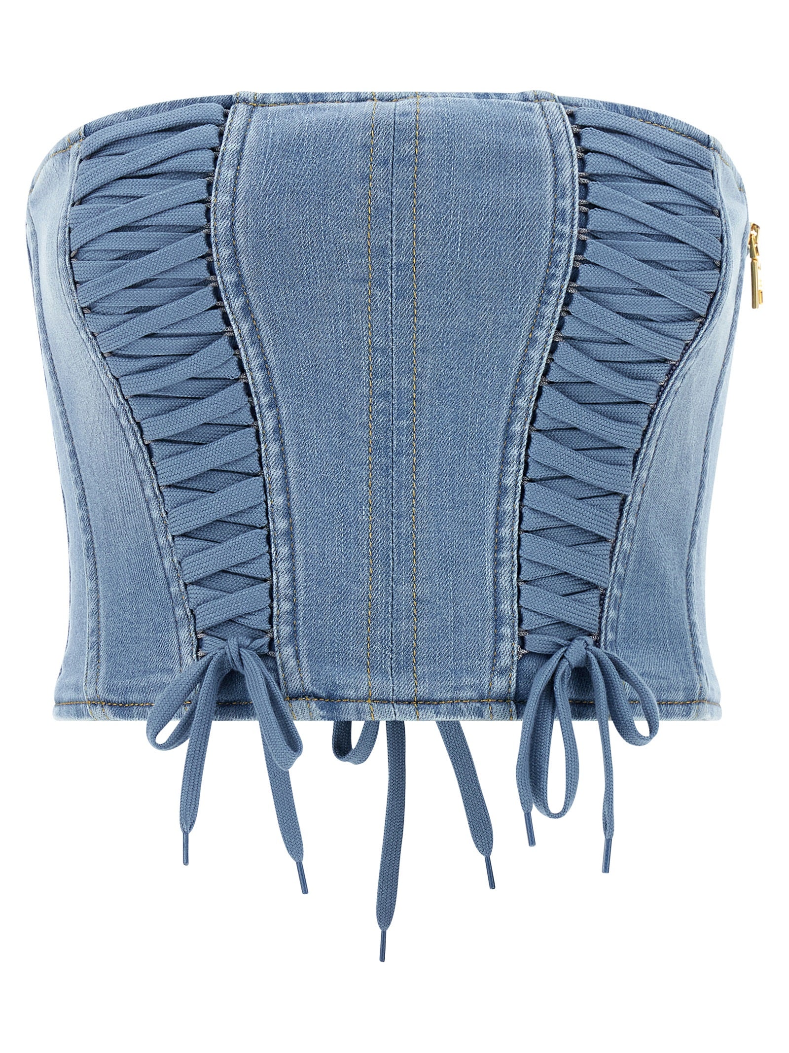 Elisabetta Franchi Blue Cotton Blouse