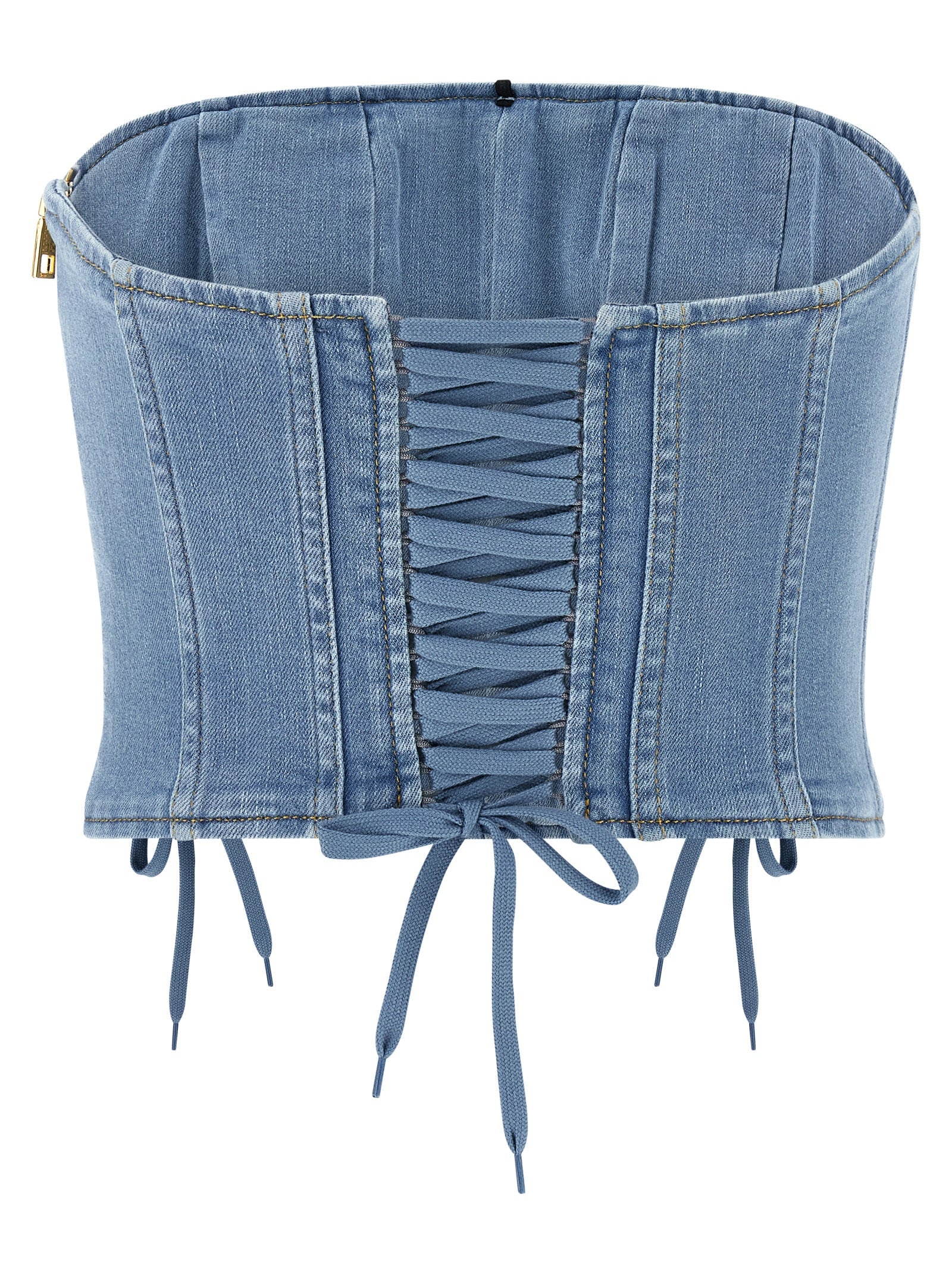 Elisabetta Franchi Blue Cotton Blouse