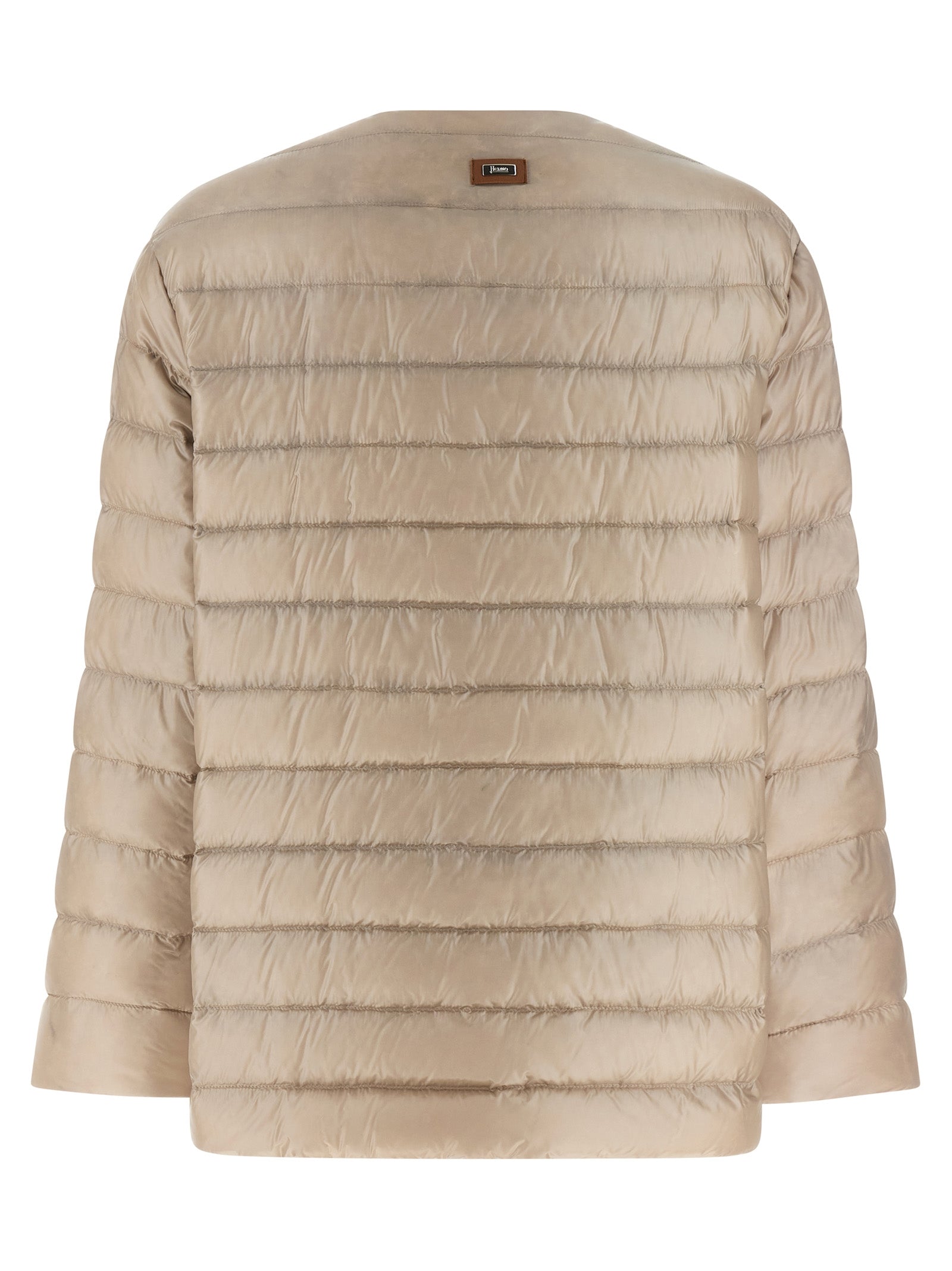 Herno Beige Polyamide Full-Length Jacket