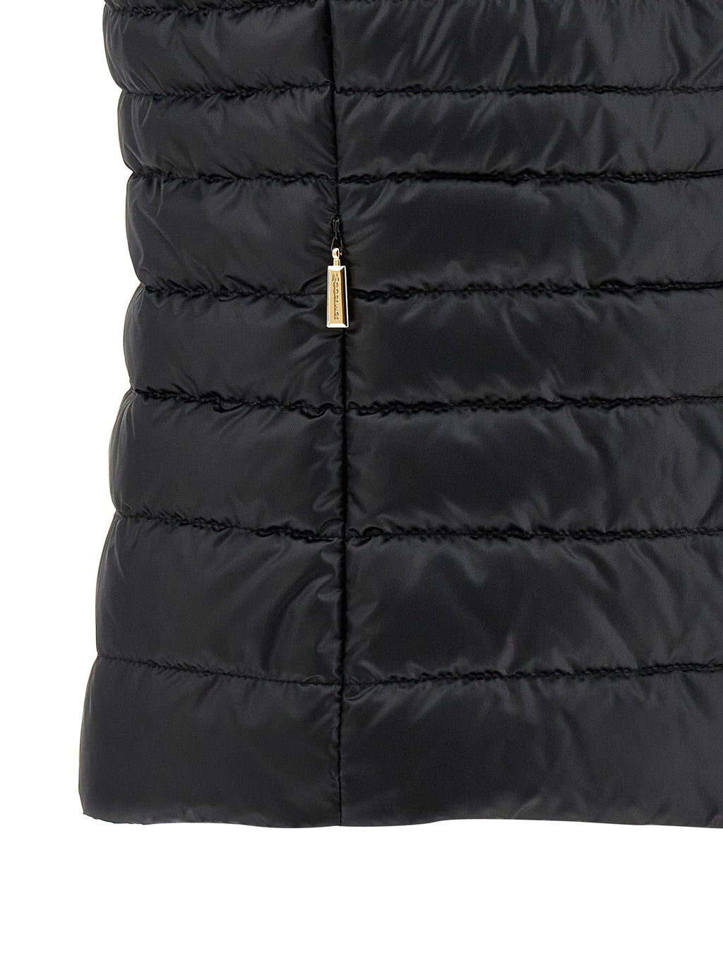 MooRER Black Polyester Sleeveless Jacket