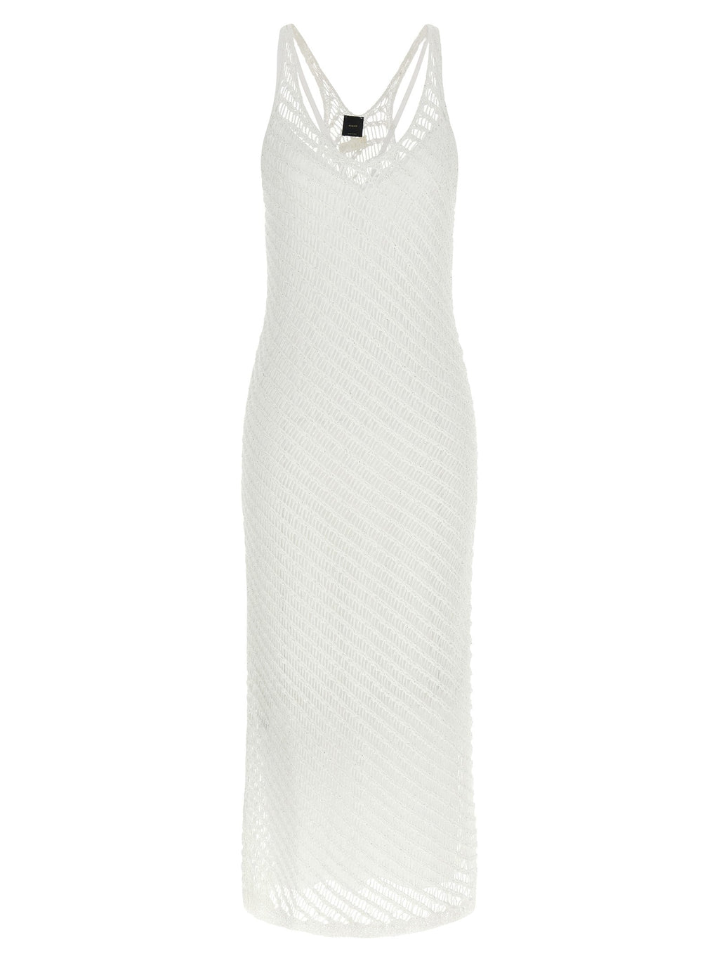 PINKO White Polyester Long Dress