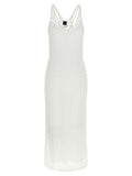 PINKO White Polyester Long Dress