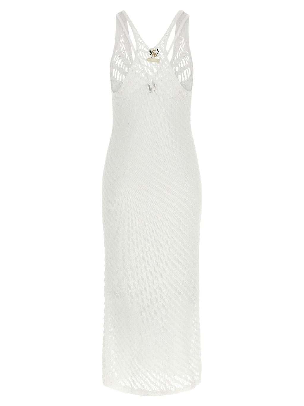 PINKO White Polyester Long Dress