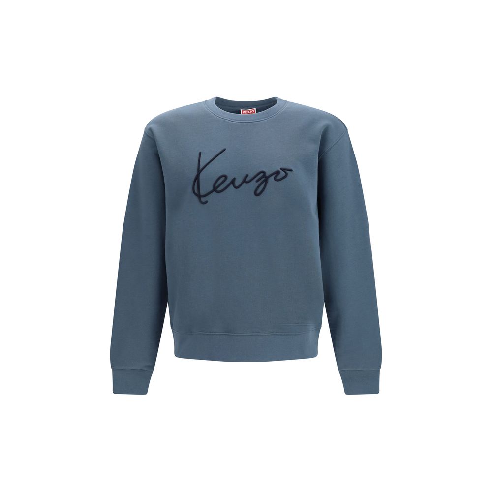 Kenzo Blue Cotton Sweatshirt